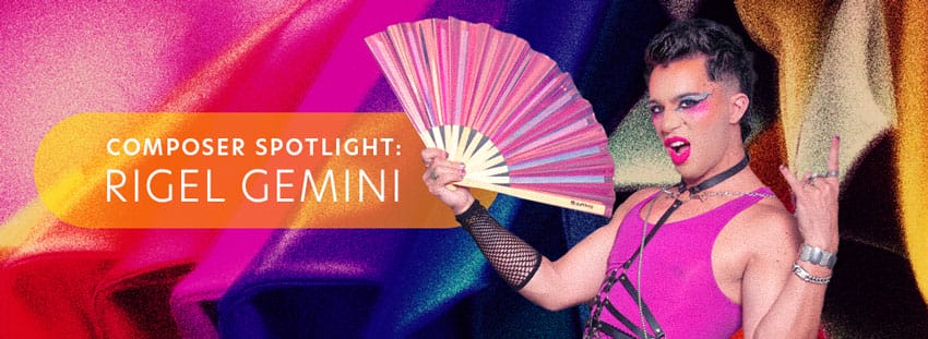 Pride Month artist spotlight featuring Rigel Gemini